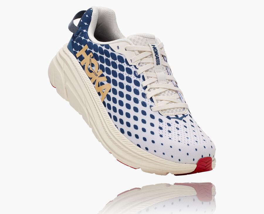 Hoka One One Tenisky Panske Biele/Modre - Rincon 2 - 30786-FDTR